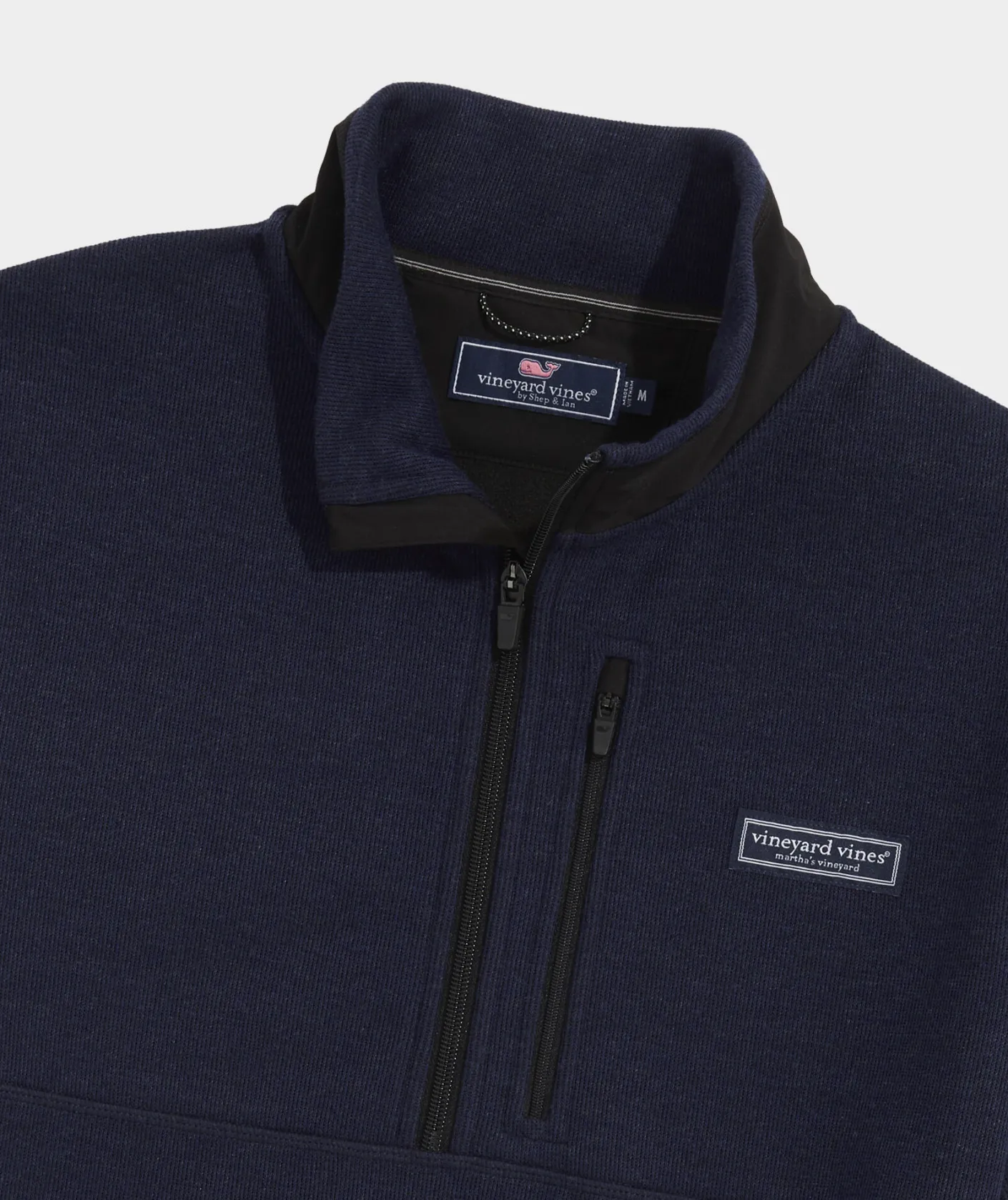 Quarter-Zips|Sweatpants & Sweatshirts<Vineyard Vines Mountain Sweater Fleece Quarter-Zip Nautical Navy