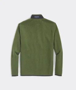 Quarter-Zips|Sweatpants & Sweatshirts<Vineyard Vines Mountain Sweater Fleece Quarter-Zip Cypress