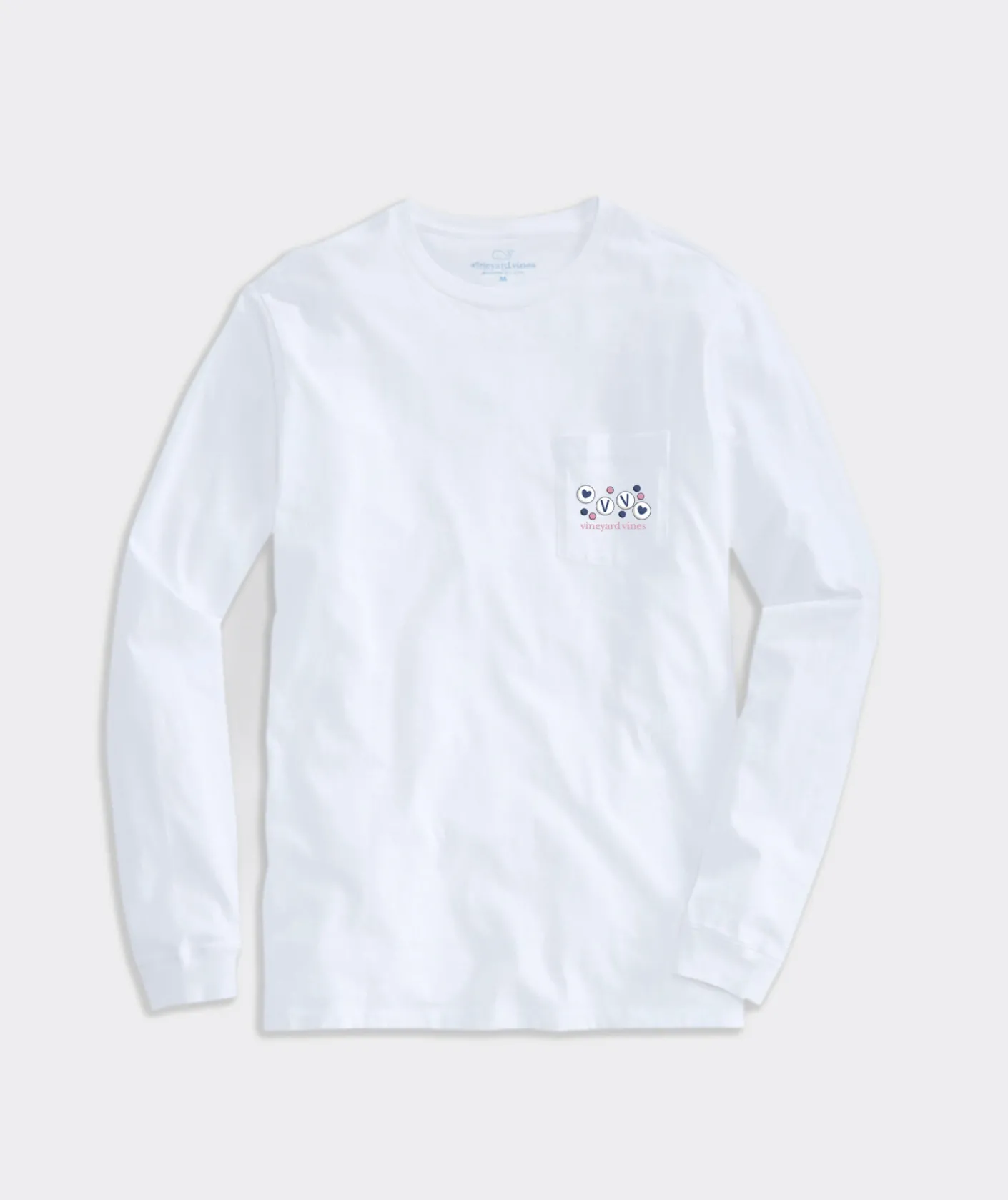 Tees<Vineyard Vines My Football Era Long-Sleeve Pocket Tee White Cap