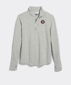 New Orleans Saints<Vineyard Vines New Orleans Saints Mountain Sweater Fleece Vest Grey Heather