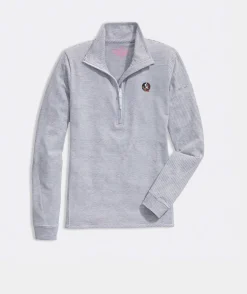 New Orleans Saints<Vineyard Vines New Orleans Saints Sankaty Quarter-Zip Jet Black