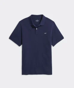 Mens|Tees<Vineyard Vines Night Guard Stand Short-Sleeve Dunes Tee Mallard Blue Heather