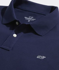 Mens|Tees<Vineyard Vines Night Guard Stand Short-Sleeve Dunes Tee Mallard Blue Heather