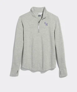 Oakland Athletics<Vineyard Vines Oakland Athletics Mountain Sweater Fleece Vest Grey Heather