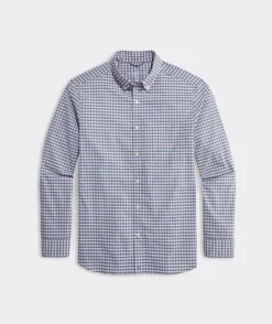 Button-Down Shirts<Vineyard Vines On-The-Go brrr° Gingham Shirt Flamingo Gingham