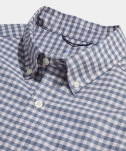 Button-Down Shirts<Vineyard Vines On-The-Go brrr° Gingham Shirt Flamingo Gingham