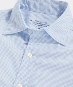 Button-Down Shirts<Vineyard Vines On-The-Go brrrº Gingham Spread Collar Shirt Jake Blue Plaid