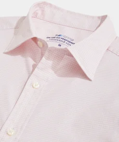 Button-Down Shirts<Vineyard Vines On-The-Go brrrº Gingham Spread Collar Shirt Flamingo Plaid