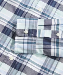 Button-Down Shirts<Vineyard Vines On-The-Go brrr° Plaid Shirt Blch Aqua Plaid