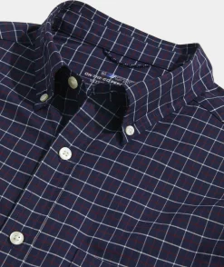 Button-Down Shirts<Vineyard Vines On-The-Go brrrº Tattersall Shirt Blue Blazer
