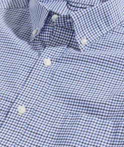 Button-Down Shirts<Vineyard Vines On-The-Go brrrº Tattersall Shirt Maritime-Blue