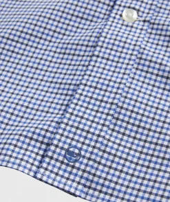 Button-Down Shirts<Vineyard Vines On-The-Go brrrº Tattersall Shirt Maritime-Blue