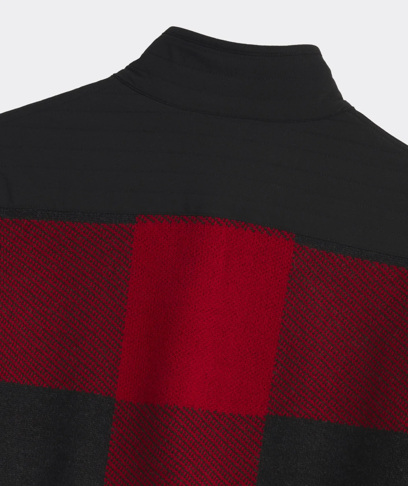 Sweaters<Vineyard Vines On-The-Go Buffalo Check Quarter-Snap Mockneck Sweater Red Velvet