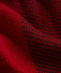 Sweaters<Vineyard Vines On-The-Go Buffalo Check Quarter-Snap Mockneck Sweater Red Velvet