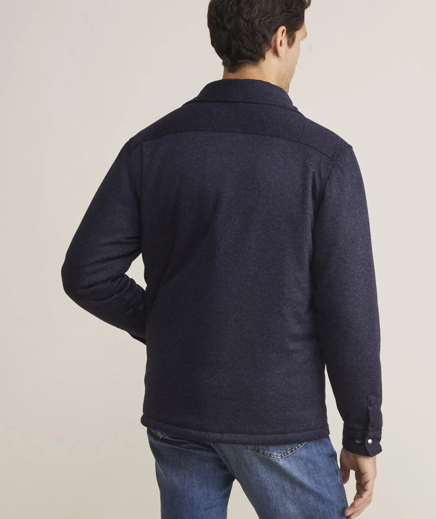Jackets & Vests<Vineyard Vines On-The-Go Insulated Shirt Jacket Hringbone Naut Navy