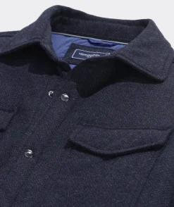 Jackets & Vests<Vineyard Vines On-The-Go Insulated Shirt Jacket Hringbone Naut Navy