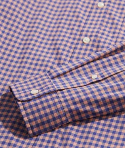 Button-Down Shirts<Vineyard Vines On-The-Go Nylon Gingham Shirt Ging Tequila Sunrise