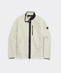 Jackets & Vests<Vineyard Vines On-The-Go Sherpa Full-Zip Jacket Stone