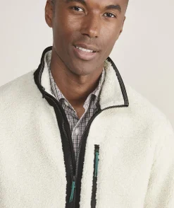 Jackets & Vests<Vineyard Vines On-The-Go Sherpa Full-Zip Jacket Stone