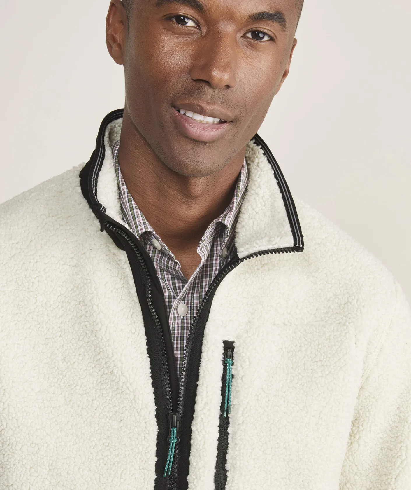 Jackets & Vests<Vineyard Vines On-The-Go Sherpa Full-Zip Jacket Stone