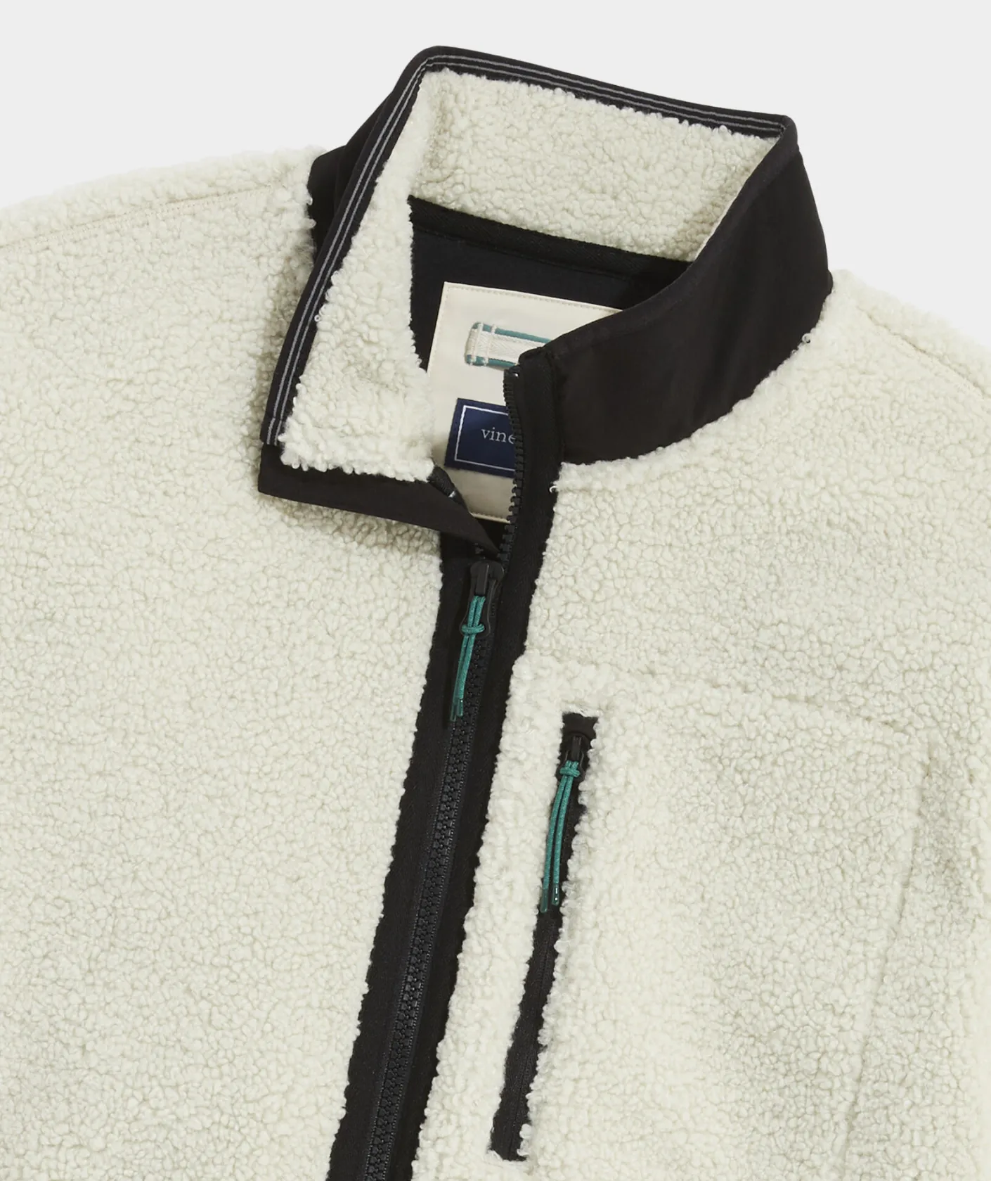 Jackets & Vests<Vineyard Vines On-The-Go Sherpa Full-Zip Jacket Stone