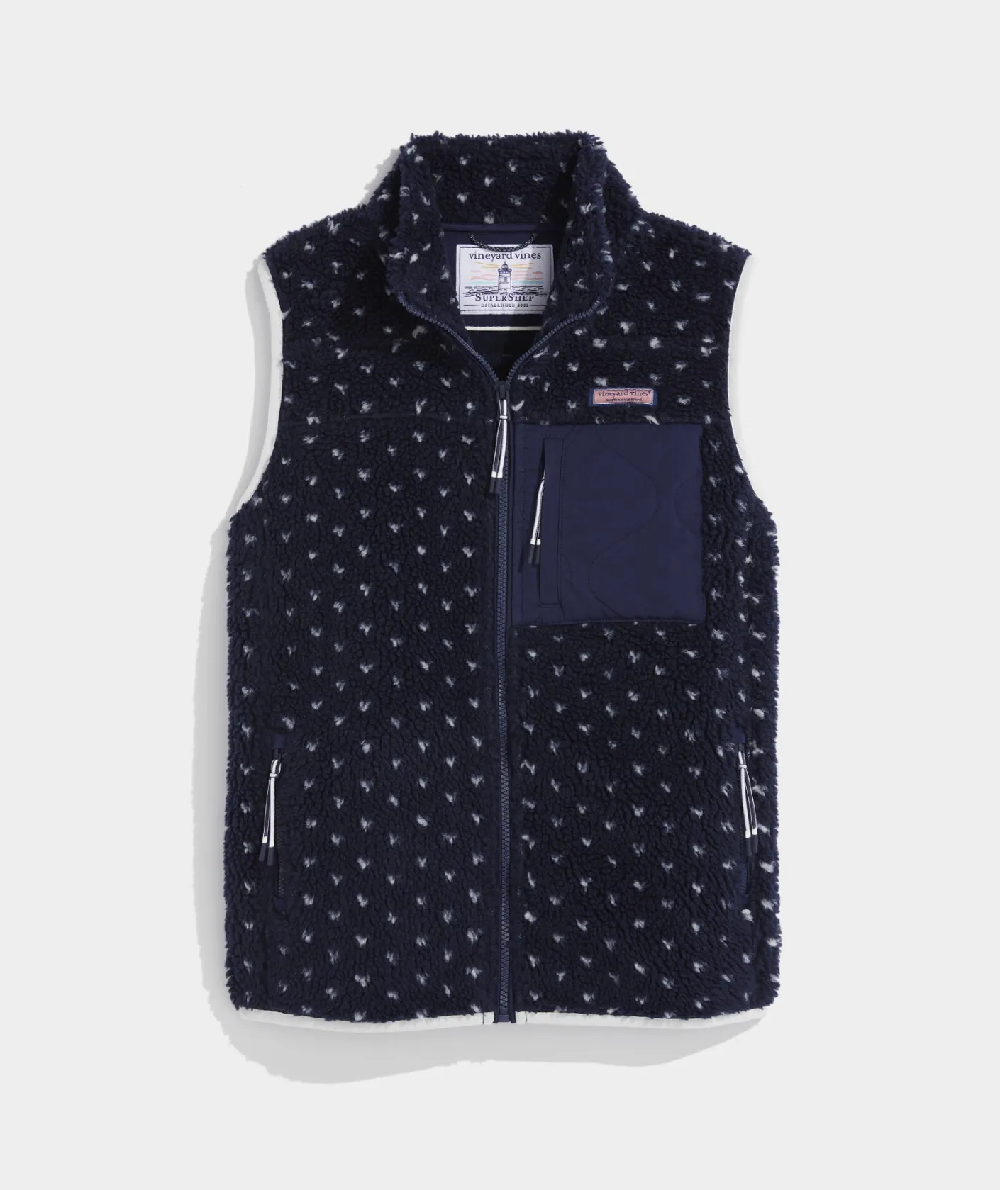 Jackets & Vests<Vineyard Vines Oversized Printed Puffer Vest Green Meadow