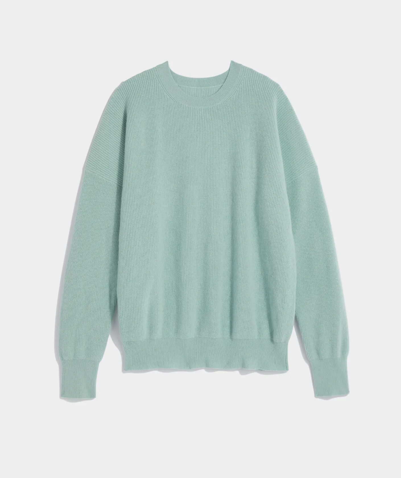 Sweaters<Vineyard Vines Oversized Ribbed Luxe Crewneck Sweater Mint Sprig