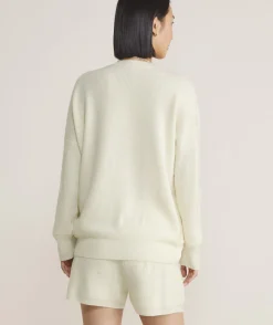 Sweaters<Vineyard Vines Oversized Ribbed Luxe Crewneck Sweater White Cap Grey