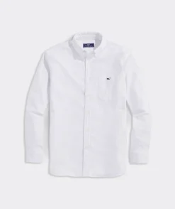 Button-Down Shirts<Vineyard Vines Oxford Solid Shirt White Cap