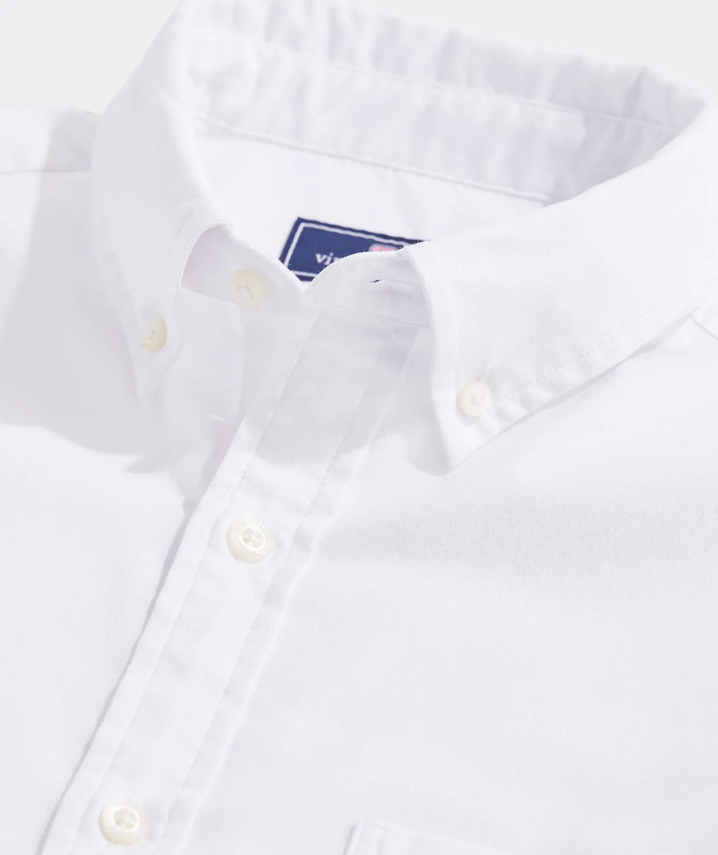 Button-Down Shirts<Vineyard Vines Oxford Solid Shirt White Cap