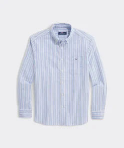 Button-Down Shirts<Vineyard Vines Oxford Stripe Shirt Stp Hull Blue