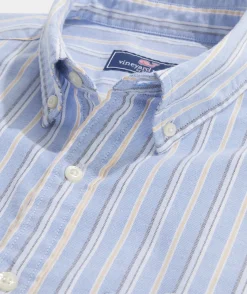 Button-Down Shirts<Vineyard Vines Oxford Stripe Shirt Stp Hull Blue