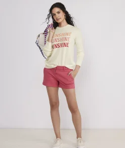 Sweaters<Vineyard Vines Palm Tree Intarsia Cashmere Crewneck Sweater Caicos