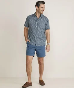 Mens|Tees<Vineyard Vines Paradise Scene Whale Short-Sleeve Dunes Tee Strawberry Cr Hthr