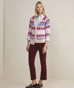 Sweaters<Vineyard Vines Patchwork Fair Isle Mockneck Sweater Marshmallow