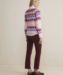 Sweaters<Vineyard Vines Patchwork Fair Isle Mockneck Sweater Marshmallow