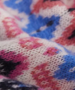 Sweaters<Vineyard Vines Patchwork Fair Isle Mockneck Sweater Marshmallow