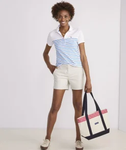 Polos<Vineyard Vines Performance Sleeveless Polo Deep Bay Heather