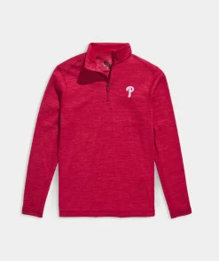 Philadelphia Eagles<Vineyard Vines Philadelphia Eagles Mountain Sweater Fleece Vest Grey Heather