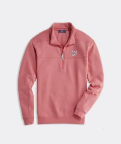 Philadelphia Phillies<Vineyard Vines Philadelphia Phillies Saltwater Quarter-Zip Granite