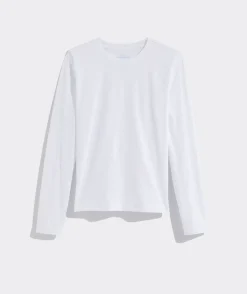 Tees<Vineyard Vines Pima Cotton Long-Sleeve Crewneck Tee Jet Black