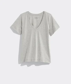 Tees<Vineyard Vines Pima Cotton V-Neck Tee Jet Black