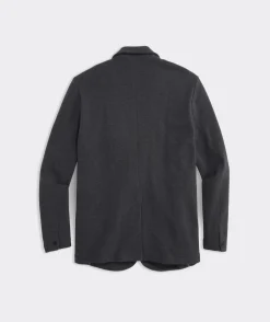 Blazers<Vineyard Vines Pique Knit Blazer Charcoal