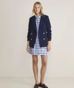 Dresses & Skirts<Vineyard Vines Plaid Popover Dress DW Plaid- Calm Water