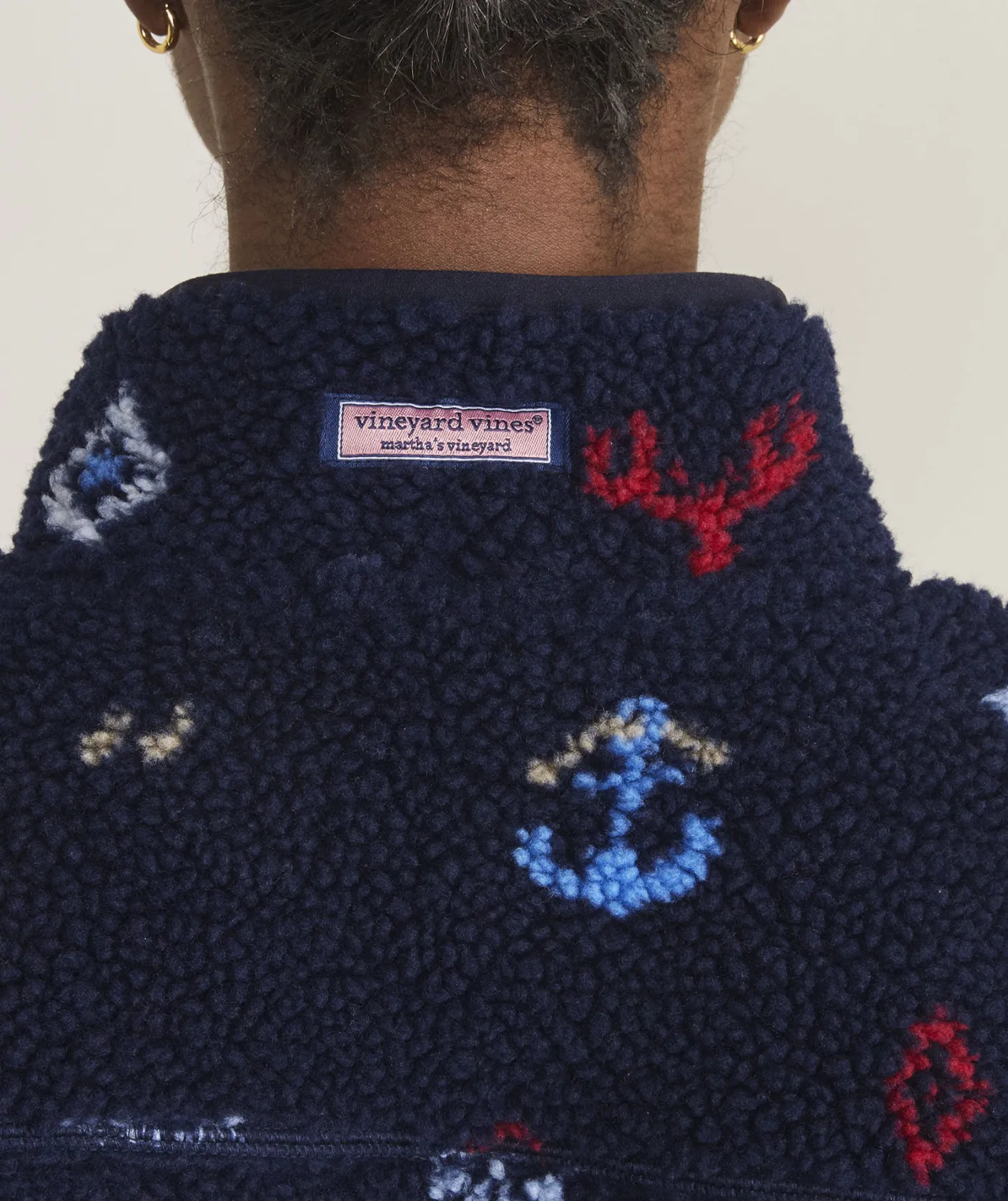Jackets & Vests<Vineyard Vines Plush Teddy Shep Shirt™ Nautical Navy