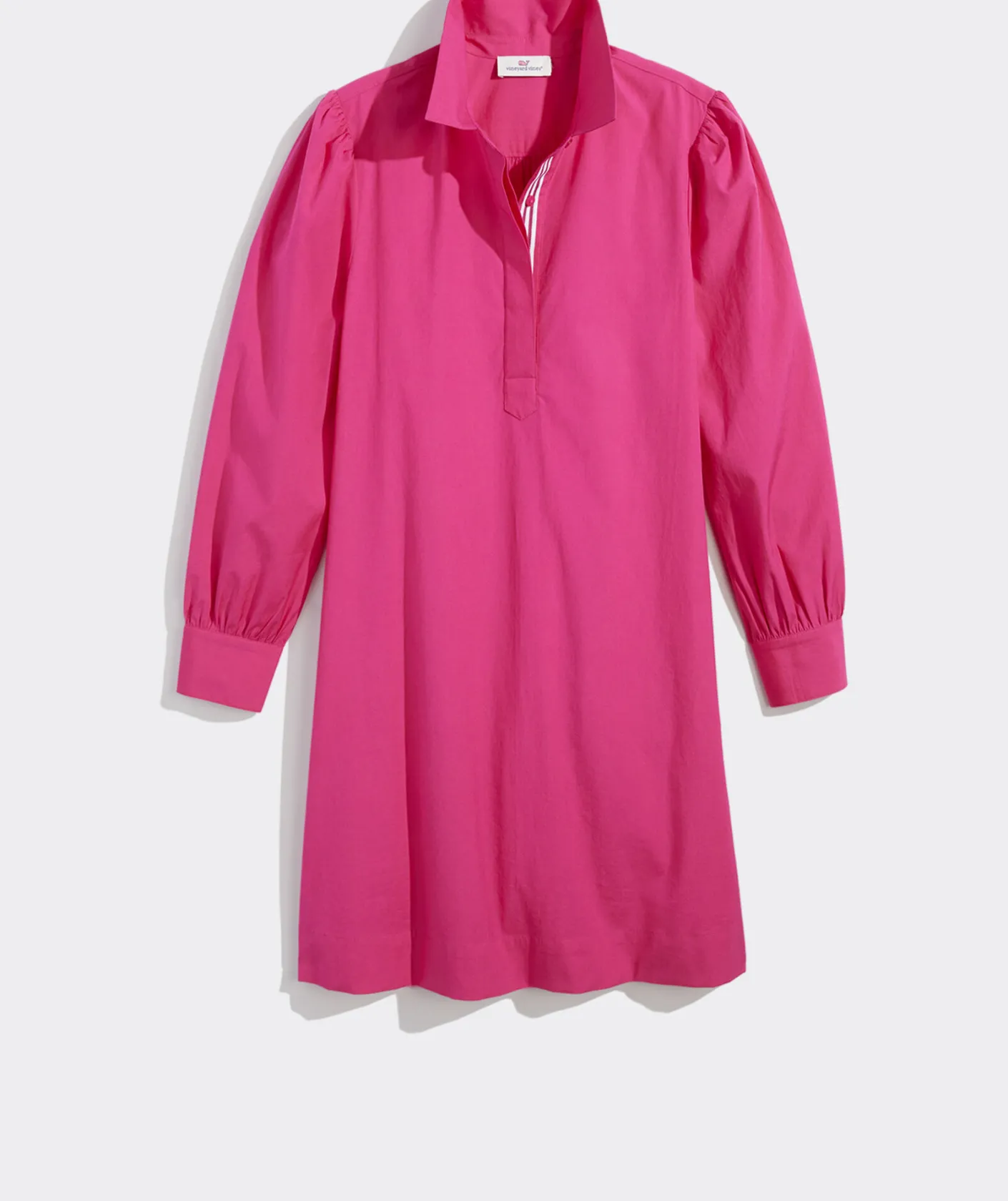 Dresses & Skirts<Vineyard Vines Poplin Popover Dress Rhododendron