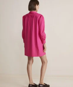 Dresses & Skirts<Vineyard Vines Poplin Popover Dress Rhododendron