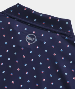 Polos<Vineyard Vines Printed Sankaty Polo Burgee-Nautical Navy