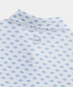 Polos<Vineyard Vines Printed Sankaty Polo Overboard All Wht