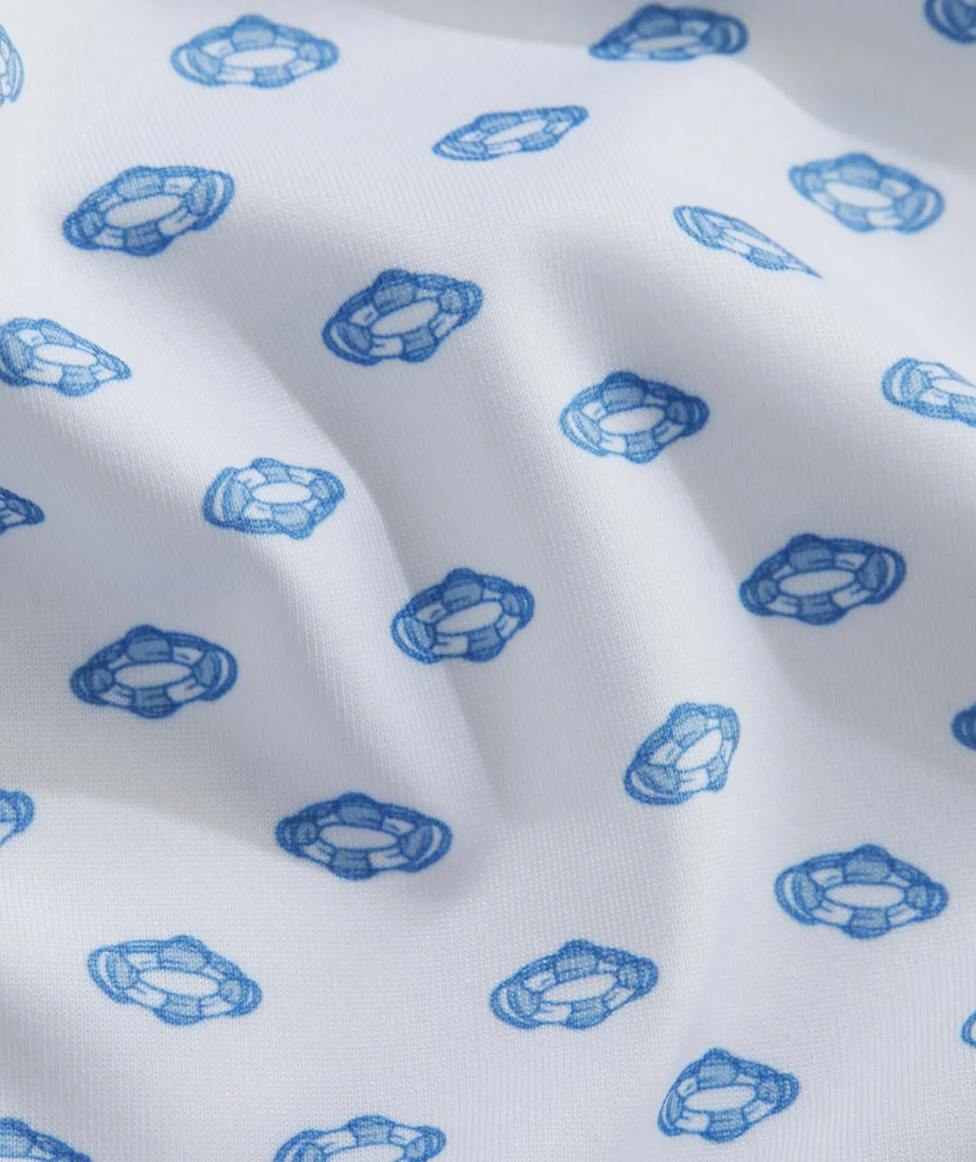 Polos<Vineyard Vines Printed Sankaty Polo Overboard All Wht